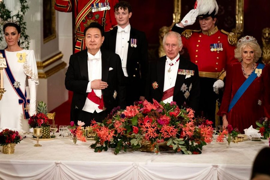 Trupa de K-pop Blackpink, la bancherul organizat de Regele Charles în cinstea președintelui sud-coreean 