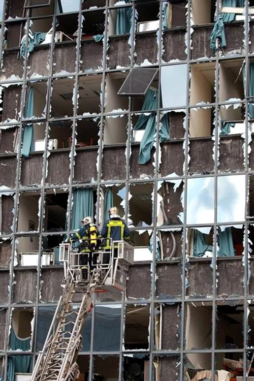 Explozia a spart ferestrele clădirilor din apropiere