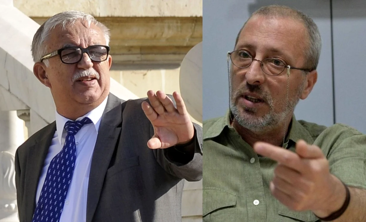 Augustin Zegrean, preşedintele CCR, şi Liviu Avram, jurnalist Adevărul