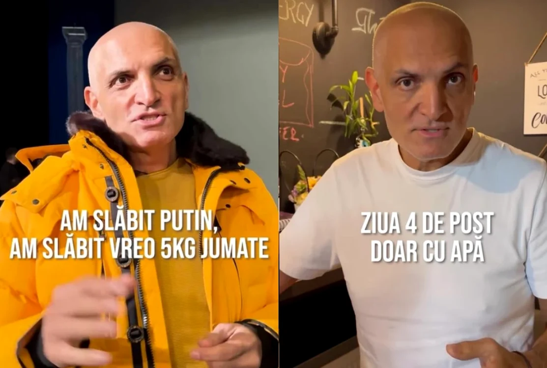 Damian Drăghici a ales să țină post negru FOTO Colaj Instagram