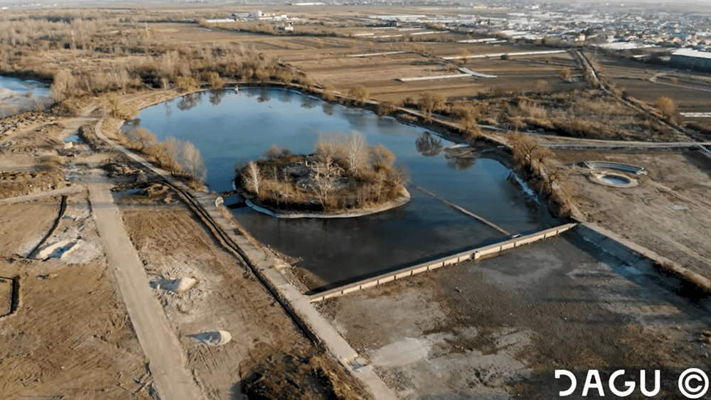 Imagini panoramice cu o atracție a Târgoviștei. Ce se construiește lângă Complexul Turistic de Natație VIDEO