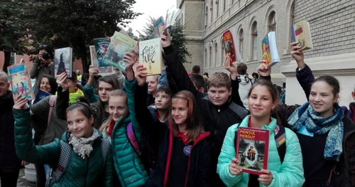 Copiii şi cărţile. Marşul lecturii de la Cluj FOTO: Florina Pop