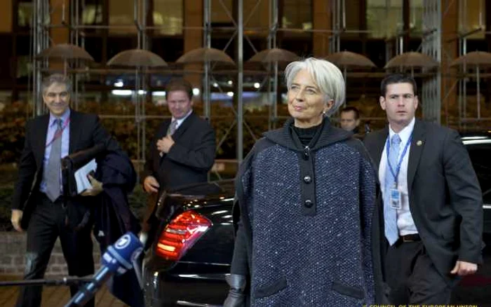 Christine Lagarde, directorul FMI, înaintea summitului din 8 decembrie de la Bruxelles