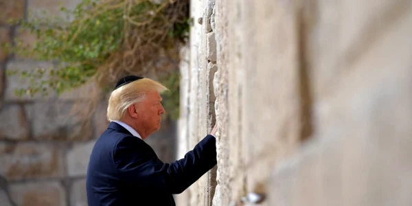 Donald Trump in Israel - Zidul Plangerii FOTO AFP 