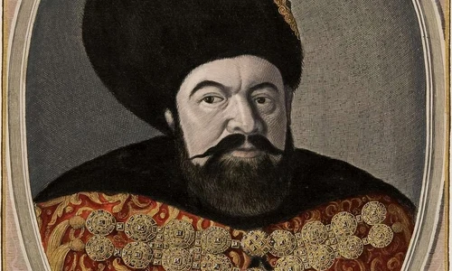 Vasile Lupu (1595-1661). Gravură din 1651 realizată de Dirk Jansz van Santen