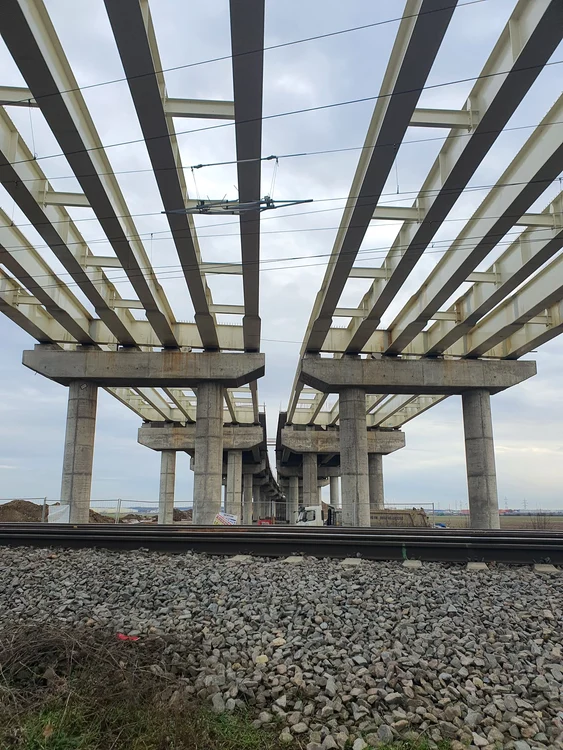 Lotul 3 Nord al Autostrăzii Bucureștiului. FOTO FB Ionel Scrioșteanu