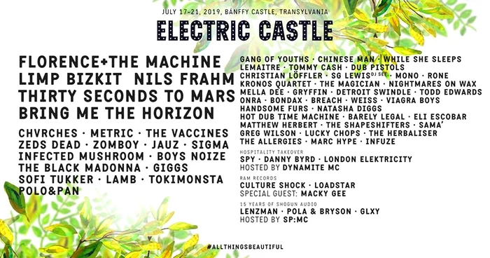 Acesta este line-up-ul Electric Castle 2019