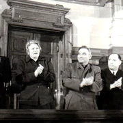 Gheorghe Gheorghiu-Dej, Ana Pauker, Vasile Luca și Teohari Georgescu (© „Fototeca online a comunismului românesc”, cota: 162(125)/1950)