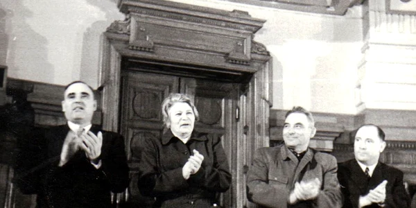 Gheorghe Gheorghiu-Dej, Ana Pauker, Vasile Luca și Teohari Georgescu (© „Fototeca online a comunismului românesc”, cota: 162(125)/1950)