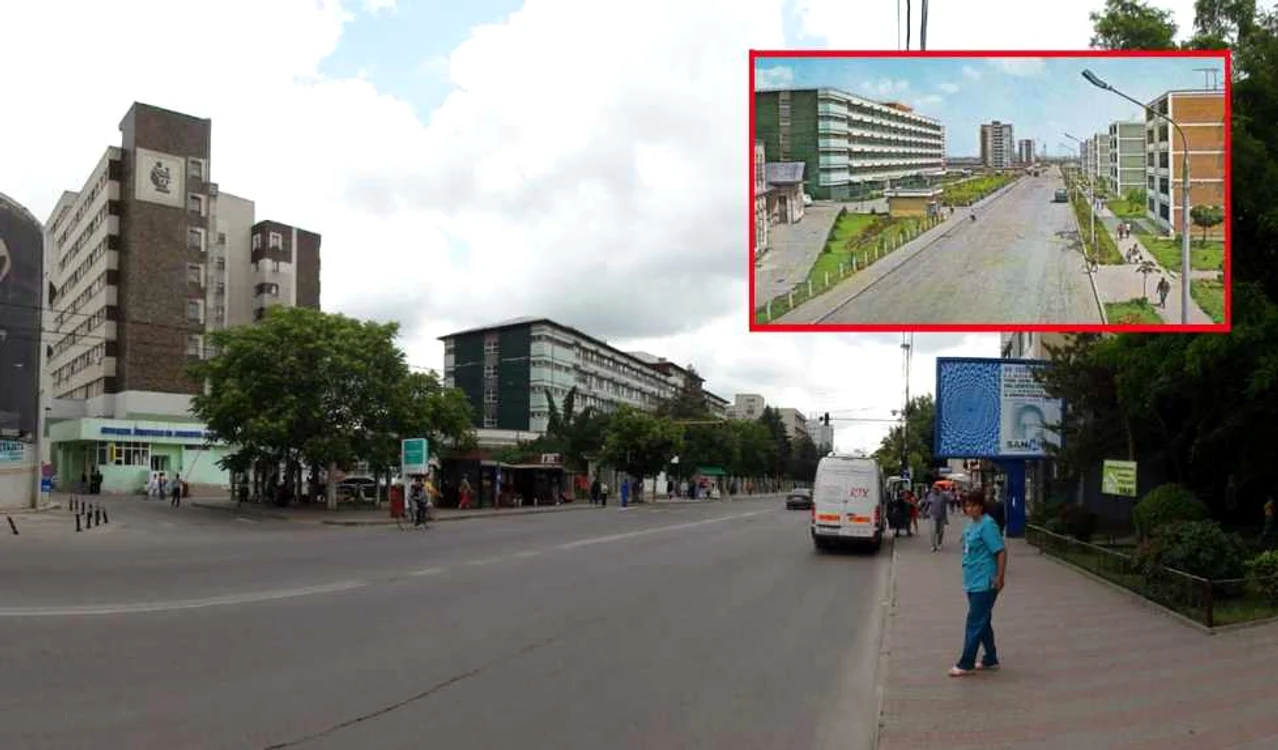 Zona Spitalului Judeţean din Slatina - trecut şi prezent   (FOTO: Mugurel Manea)