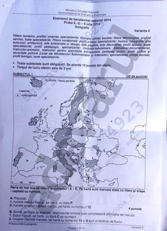 geografie bac