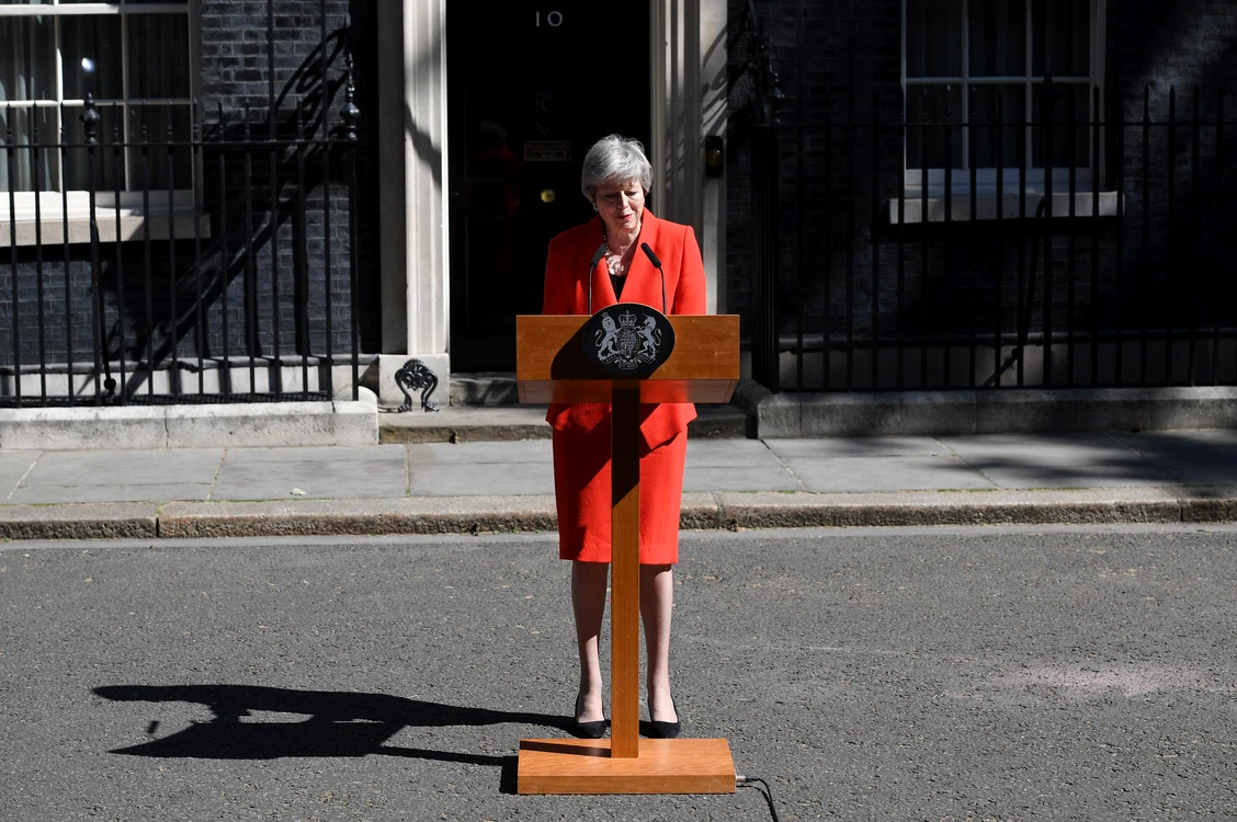 Theresa May și-a anunțat demisiaFoto: Getty
