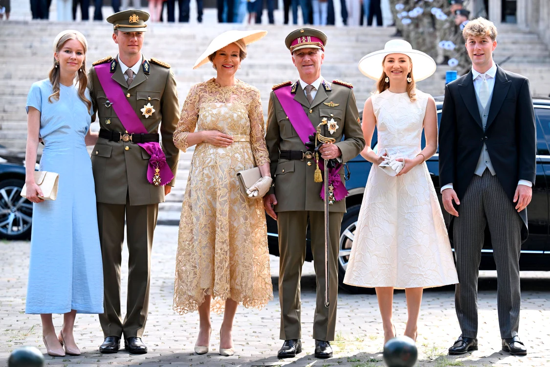 Regele Philippe, Regina Mathilde, Prințesa Elisabeta, Prințesa Eleonore, Prințul Gabriel și Prințul Emmanuel, profimedia 1118037019 jpg