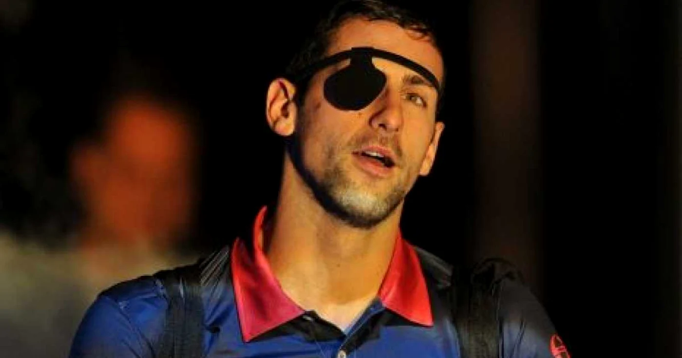 Djokovici a apărut ca un pirat înainte de meciul cu Roddick