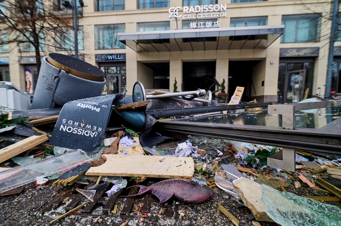 Acvariul din Berlin, după explozie FOTO Profimedia