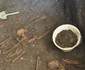 Necropolă medievală descoperită la Pitești (© Facebook / Cristian Gentea)