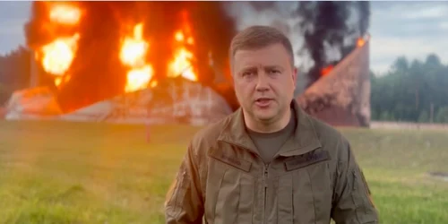 Incendiu la un depozit de combustibil din Rivne Captura Telegram jpg