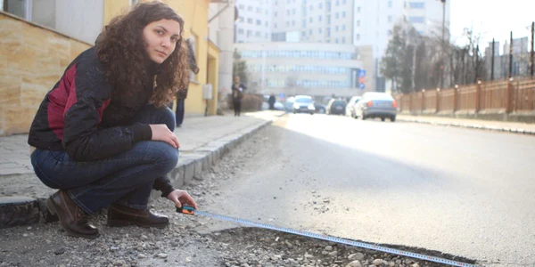 Groapa are o lungime de 120 de centimetri, foto: Bogdan Crăciun