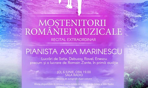“Moștenitorii României muzicale”: un proiect cu impact internațional, o prezintă la Sala Radio pe pianista Axia Marinescu jpeg