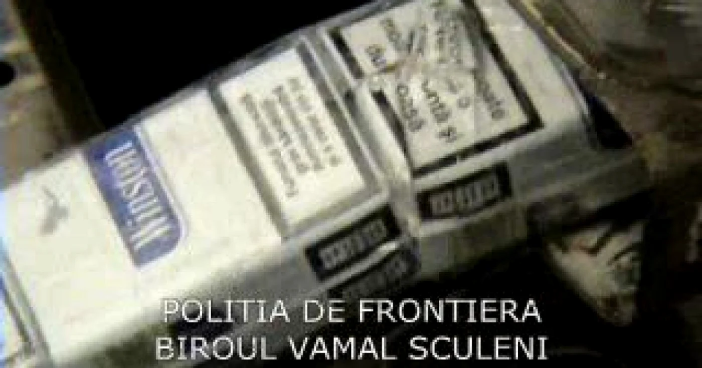 Ţigări ascunse în lonjeroanele maşinii