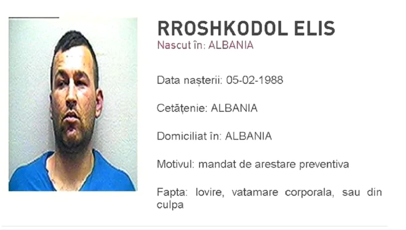 Elis Rroshkodoli a fost ucis în Belgia / foto: Poliția Română