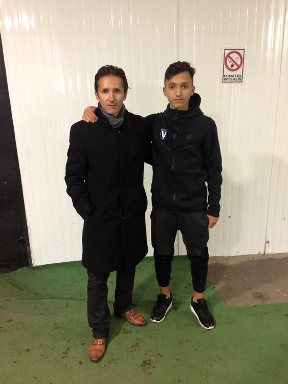 Tatăl Lucian și fiul Roberto, în perioada Viitorul
