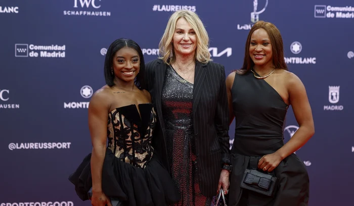 De la stânga la dreapta: Simone Biles, Nadia Comăneci și Rebeca Andrade (FOTO: EPA)