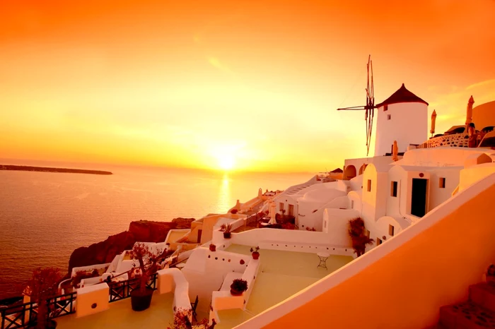Apus în Santorini Grecia Foto Santorini dms