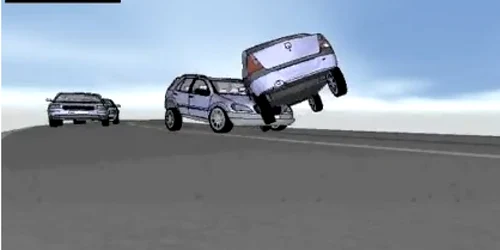 Simularea accidentului provocat de Șerban Huidu