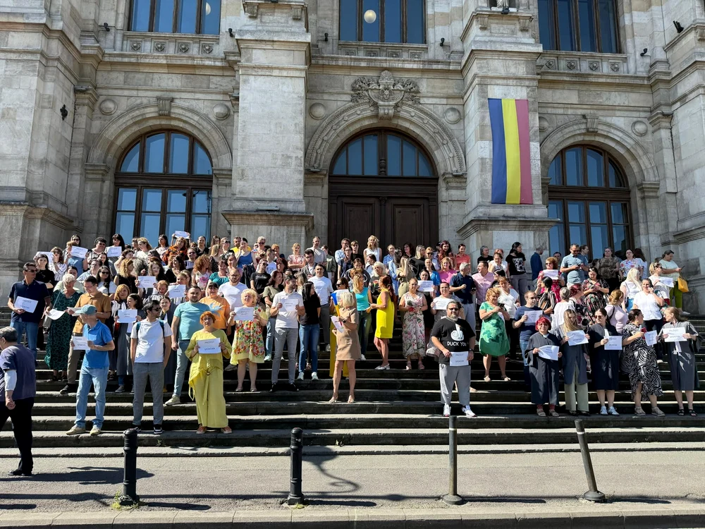 FOTO Facebook / Sindicatul Național al Grefei Judiciare Dicasterial - Filiala București