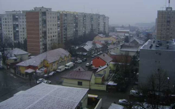În Arad ninge și la această oră
