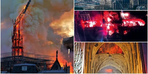 Colaj incendiu Notre Dame 