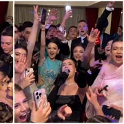 Scandal după un banchet de clasa a VIII-a: elevi surprinși cântând pe versuri nepotrivite vârstei. Alin Dincă, Trooper: „Copiii ăștia sunt după chipul și asemănarea părinților” FOTO: captură video Facebook