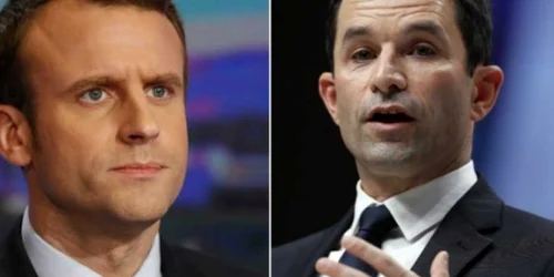 Emmanuel Macron si Benot Hamon