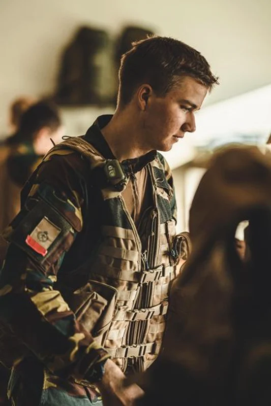 Prințul Gabriel al Belgiei în uniformă militară. FOTO: Casa Regală belgiană
