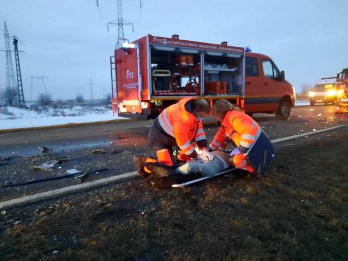 Intervenția a fost una contra-cronometru. FOTO ISU Brăila