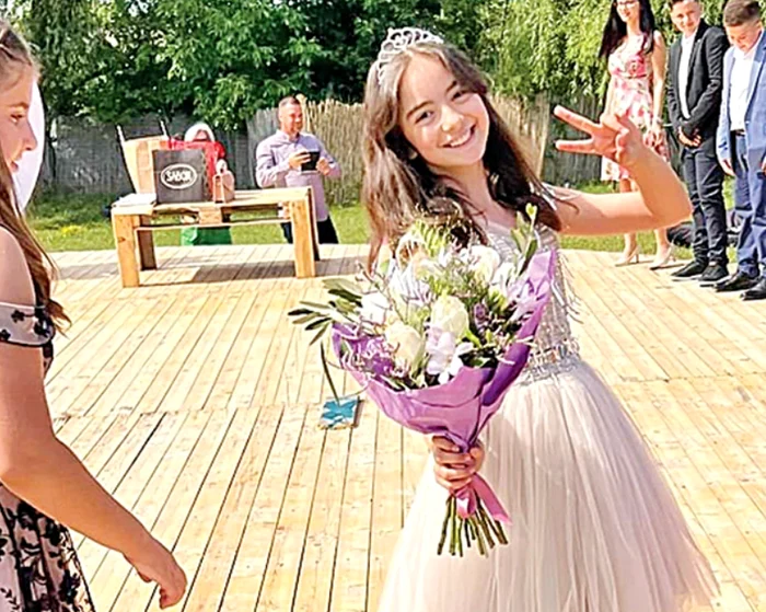 Maria a arătat ca o prințesă la serbare