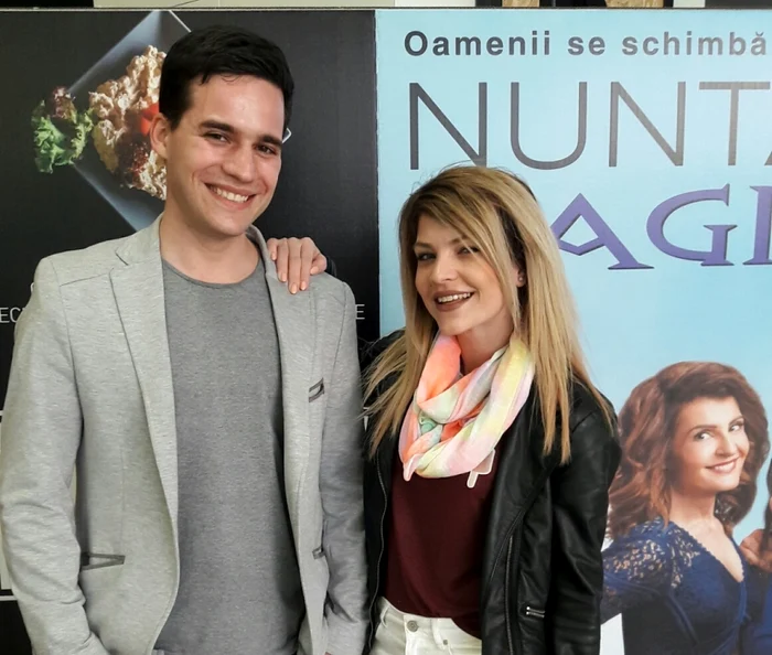 Alexandru Mărculescu şi Alexandra Buză au fost prezenţi la lansarea în România a filmului "Nuntă a la grec 2"Foto: Gheorghe Chelu