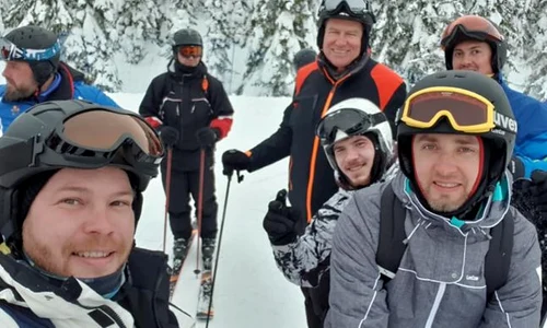 presedintele klaus iohannis la schi in masivul sureanu jpeg