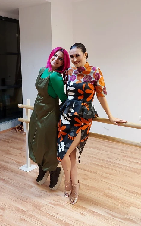 Designerul Raluca Soare şi prezentatoarea TV Dana Istrate