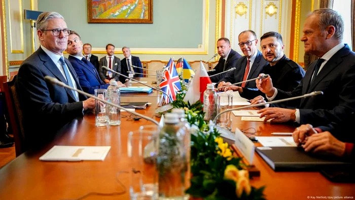 Zelenski, a fost vizitat de lideri din Franţa, Germania, Marea Britanie şi Polonia