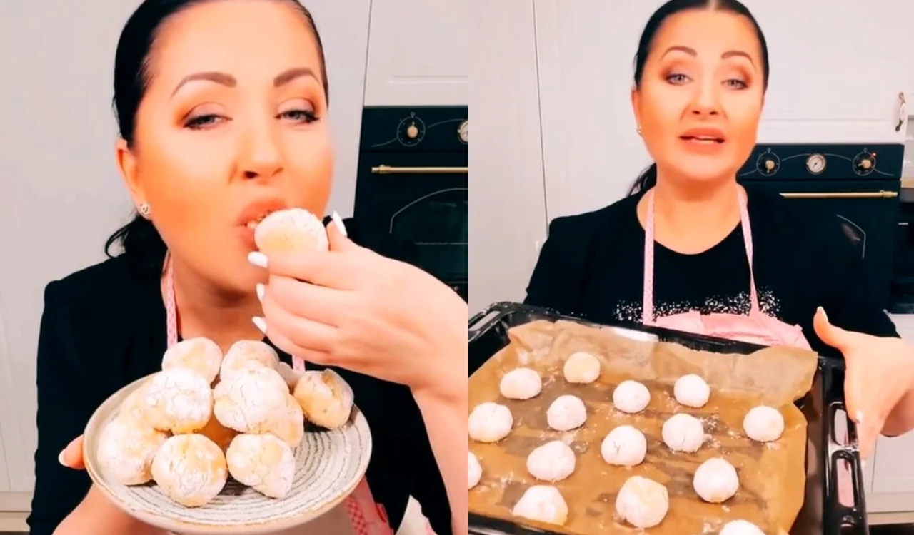 Rețeta delicioasă de biscuiți a Gabrielei Cristea / foto: captură video