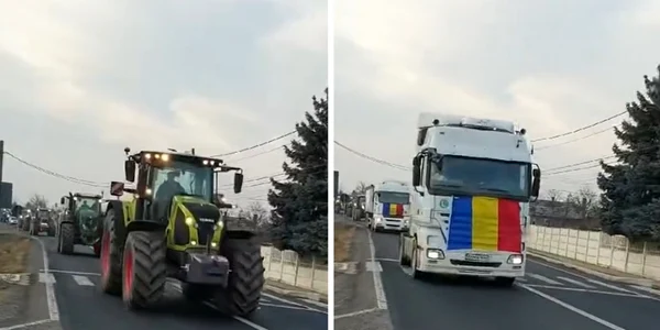 protestul fermierilor si transportatorilor din bihor 14012024 captura facebook jpeg