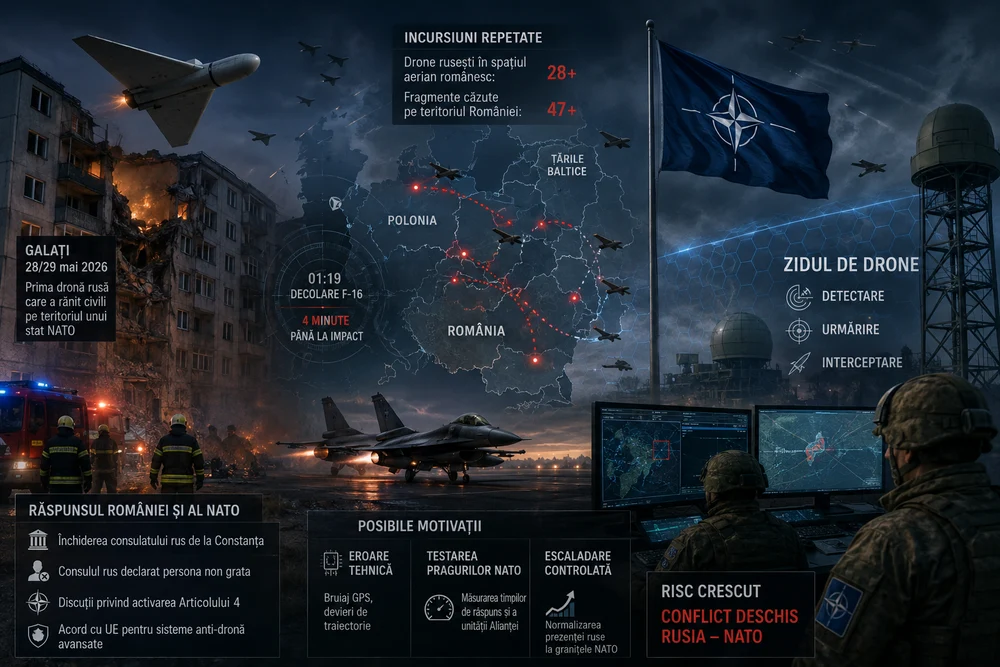 Zidul de drone şi găurile din el: NATO între retorică şi realitate. Ce trebuie să facă România