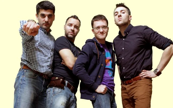 Bogdan Rădulescu, Tibi Codorean, Adrian Cucu şi Dragoş Stan vor face ca terapia prin râs să devină artă (Foto: Prima TV)