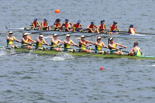 Barca feminină 8+1 a României a stabilit un record mondialFoto: Guliver / GettyImages