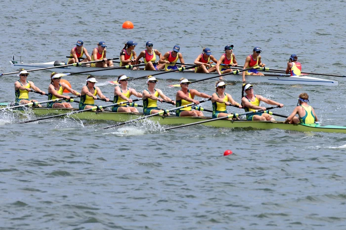 
    Barca feminină 8+1 a României a stabilit un record mondialFoto: Guliver / GettyImages  