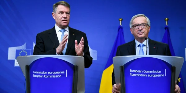 Klaus Iohannis şi Jean-Claude Juncker FOTO presidency.ro