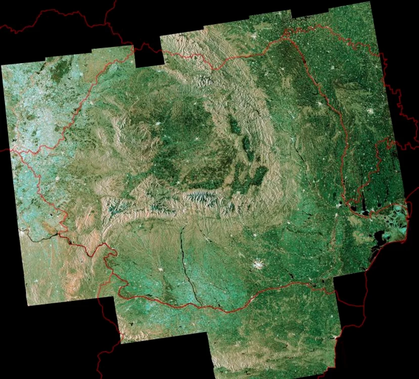 Imaginile au fost realizate de satelitul Santinel -1A în lunile octombrie şi noiembrie 2014