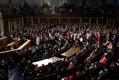 Donald Trump, discurs în Congres FOTO Profimedia 